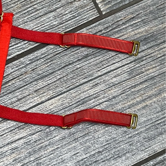 NWT We are HAH Free People Wired Bra 30-38B 30B 32B 34B 36B 38B Blood Orange Red - Picture 9 of 14